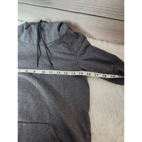 Under Armour Womens Cowl Neck Sweatshirt Gray Pullover Loose Fit Long Sleeve XS - Picture 3 of 5